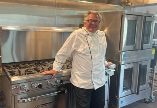 Fred Willette, Food Service Manager, in the Senior Center kitchen