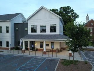 The front of the Scituate Senior Center with its sign